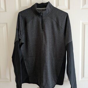 Under Armour Two ToneCharcoal Gray/Black Men's 1/4 Zip in Large